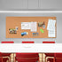 Self-Adhesive Cork Board Roll, 1/8" Thick, 47"x16" Cork Boards for Home, School, Office Bulletin Board Rolls