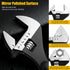 4-Piece Set 10" 12" 16" sets GRENPRO Adjustable Spud Wrench with Gloves, Large Crescent Plumbers Wrenches for Crowbar