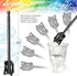 Resin Mixer Epoxy Mixer Paddles, 6 Reusable Multipurpose Bidirectional Paint Stirrer for Drill