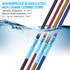 100 PCS 16-14 AWG Waterproof Heat Shrink Quick Disconnect Connectors, Crimp Electrical Wire Male Spade for Marine