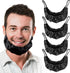 4Pcs Men Cooking and Haircut Beard Covers - Adjustable Polyester Beard Bib
