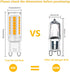 YUIIP G9 LED Light Bulb 4W Equivalent 40W Halogen Bulbs, G9 Base, Warm White 3000K, 400LM Lamp, AC 120V CRI 83 for Home Lighting, Ceiling Fan, Chandelier, Non Dimmable (6 Pack)