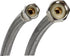 Fluidmaster B1F48 Faucet Connector, 4 Ft Braided Stainless Steel - 3/8 Female Compression x 1/2 F.I.P. Thread