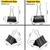 Extra Large Binder Clips 2.4 Inch Length for Office (8 Pcs) by Ufmarine