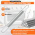 DZBQ 4 Pack 4 Inch 540183#61 Mechanical Extension Springs with Hook Ends, Steel Extension Spring, Small Extension