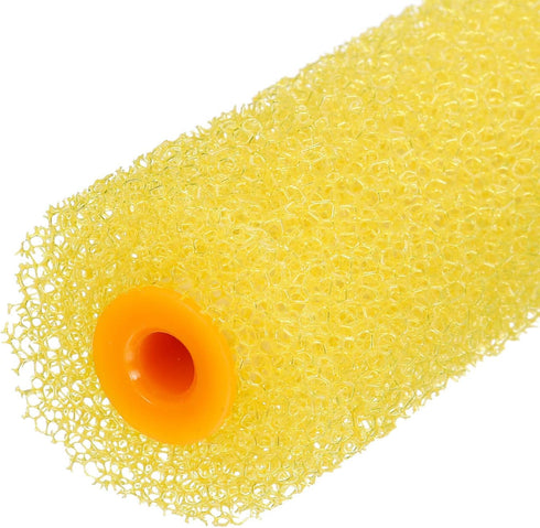 uxcell Paint Roller Cover 4 Inch - Medium Texture Sponge Brush for Household Wall Painting Treatment, 3Pcs