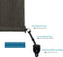 Sunshade Replacement Accessories - Bungee Jumping Kit and Cover End, Suitable for Coolaroo External Roller Blinds and