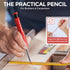 5 Pack 53 Nicpro Carpenter Pencils with Sharpener, Construction Mechanical Pencil with Refills, Heavy Duty Marking