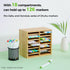 Ohuhu Bamboo Marker Organizer, Wooden Desktop Storage for 126 Markers, Pens, and Art Brushes