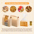 MOPKIUTR 50 Pack14 8.3 3.5 inch 50 Pack 18 8 4 Inch Packaging (100) x x Large Kraft Paper Bread Bags for Homemade Bread