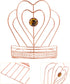 Cabilock Delicate -Shaped Desktop Bookend Chic Book Stopper for Premium Iron Design for Tidy Bookshelf and Desk