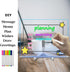 Transparent Glowing LED Night Light Reusable Planning Board 15.7 * 11.81 Inch Dry Erase Board with Remote Control