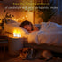 FriutShine 2 Pack) Flameless Candles Night Light with Flickering Flame, Battery Operated LED Night Light, Magnetic