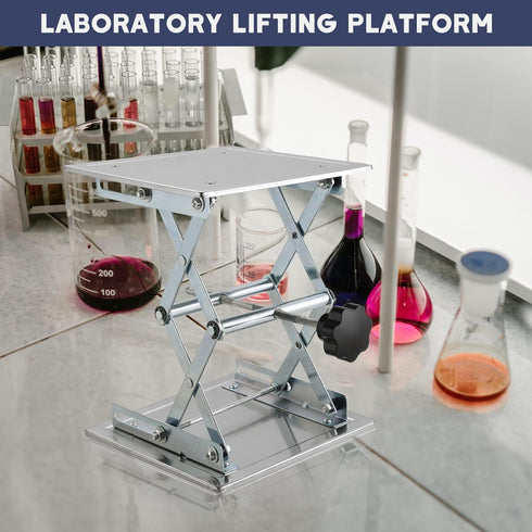 Lab Scissors Jack, Expandable 85mm to 280mm Stainless Steel Laboratory Support Platform