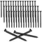48 Pcs Oil Rubbed Bronze Wood Screws 9 x 3 Inch Extra Long Security