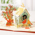 Liif Cardinal Love Bird 3D Pop Up Greeting Card for Valentine's Day, Anniversary, Birthday, with Message Note & Envelope