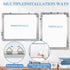 White Board Dry Erase, 12" x 16" Magnetic Whiteboard Double-Sided Dry Erase Board, 6 Markers, 4 Magnets, 1 Eraser, Portable Small Whiteboards for School Office Home Kid by Jebeeynn