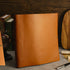 Leather 3 Ring Binder, Holds 8.5 x 11 Inch Paper, Vintage Faux Leather Portfolio Folder for Office Home Document