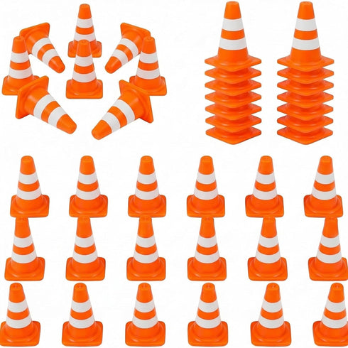36/60/120 Pack 1 Inch Orange Mini Traffic Cones.Perfect as Construction Party Favors,Durable