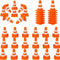36/60/120 Pack 1 Inch Orange Mini Traffic Cones.Perfect as Construction Party Favors,Durable