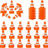 36/60/120 Pack 1 Inch Orange Mini Traffic Cones.Perfect as Construction Party Favors,Durable