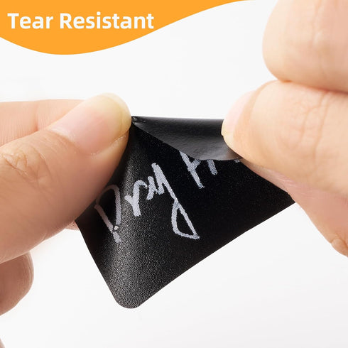 Homrelaxy 360Pcs 2.1x1.4 Inch 2 12 Chalkboard Labels Reusable Blackboard Stickers with White Erasable Chalk Markers