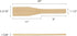 Excellant Thunder Group WDTHMP020 Mixing Paddle, 20" L, Wood