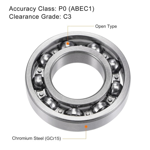 TOP-VIGOR 1Pcs 6208 Deep Groove Ball Bearings Z1 40mm x 80mm x 18mm for Skateboard Equipment
