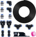 Air Line Tubing Kit: DOT 1/4 Inch OD 50 Feet with 15 Pcs Nylon Hose Tubing and Accessories