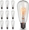 10 Pack ST40 Replacement Bulbs for Outdoor String Lights, 7W E17 Intermediate