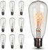 10 Pack ST40 Replacement Bulbs for Outdoor String Lights, 7W E17 Intermediate