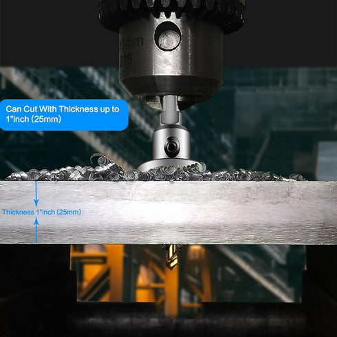 TCT Hole Saw Set, 2-1/2"(64mm) Heavy Duty Tungsten Carbide Tipped Cutters for Stainless Steel, Copper, Plastic & More