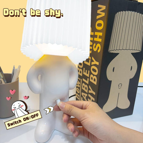 BBGISHO 2 OMG that D*ck Switch Rechargeable Night Light, Upgraded Wireless LED Lamp with Brightness Modes, White