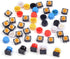 25Pcs Momentary Tact Tactile Push Button Switch 12x12x7.3mm Micro Switch 4 Pins SMD PCB with Cap for Arduino (Pack of