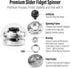 FREELOVE Magnetic Slider Levitation Fidget Spinner for Adults, Heavy Duty Stainless Steel Metal Fidget Toys, Small Mini