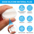 PATIKIL 5mm Diameter Silicone Round Snap, 30 Pcs Locking Furniture Hole Plug Button for 5-5.5mm Hole, Black