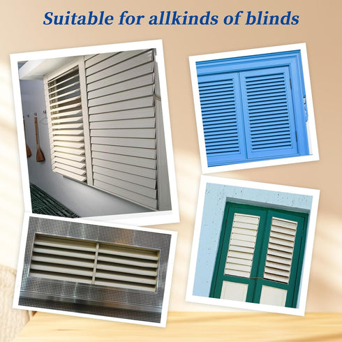 40 Pieces Plantation Shutter Repair Tool Set, 20 Pcs Louvers Staples and 20 Pcs Spring Loaded Shutter Pins