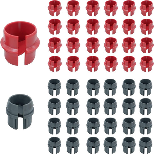 50 Pcs 1/2 and 3/4 Inch Non-Metallic Cable Connectors, Snap Style for Single and Two Cables