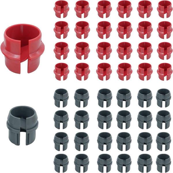 50 Pcs 1/2 and 3/4 Inch Non-Metallic Cable Connectors, Snap Style for Single and Two Cables