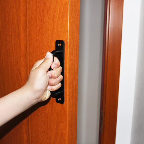 2Pcs Aluminum Alloy Door Handle Pulls, Modern Sliding Door Hardware for Wooden, Glass, Metal Doors with Screws