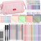 Nicpro 84 PCS Aesthetic Book Annotation Kit, 12 Dual Highlighters, 5 Gel Pens, 6 Mechanical Pencils, 1200PCS Sticky