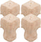 SHERCHPRY 4pcs Solid Wood Furniture Legs Couch Feet Replacement Dresser Legs with