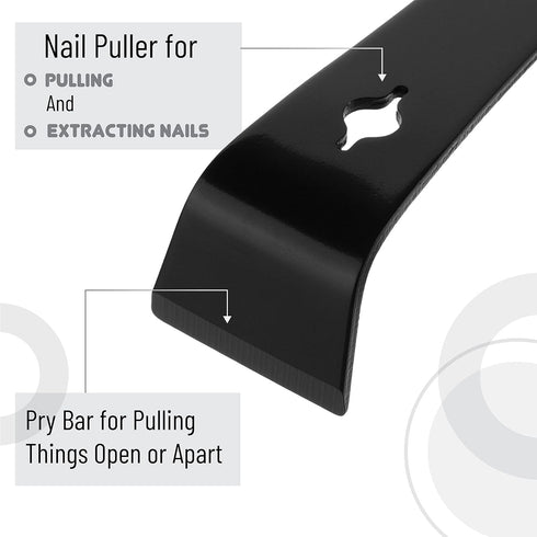 Bates Pry Bar Scraper, 9.5-Inch Carbon Steel Pry Tool for Scraping and Beekeeping Equipment