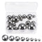 uxcell 16pcs 8 Size Bearing Balls Assortment 304 Stainless Steel 3/8" 7/16"