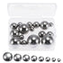 uxcell 16pcs 8 Size Bearing Balls Assortment 304 Stainless Steel 3/8" 7/16"