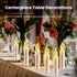 JOSU Flameless Candles Birthday Decor, 12PCS LED Flickering Lights Battery Operated with Remote Timer, Warm White for