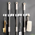 Heavy Duty Stainless Steel Broom Mop Holder Wall Mount, Organizer Rack Hook for Home, Kitchen, Garage