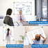 Magnetic Whiteboard Dry Erase Board for Wall, 24"x18" Magnet Hanging White Board for Home and Office