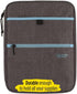 Five Star Zipper Binder, 1 Inch 3-Ring Binder with Pockets and 4-Tab Dividers, 375 Sheet Capacity, Gray/Mint