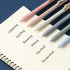 Mr. Pen Retractable Gel Pens, 6 Pack, Black Ink, Cat's Tail Fine Point 0.5mm Aesthetic Pens for Journaling